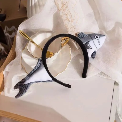 Coroană cu pește tăiat în două Dimensiune universală Coroană de costum originală Accesoriu amuzant pentru păr la petreceri carnaval festival