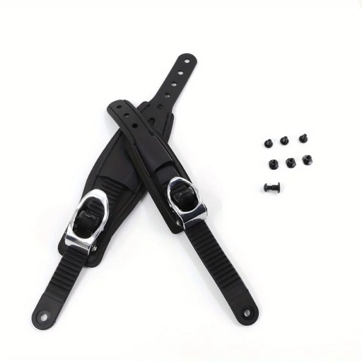 Correa ajustable para atar esquís aproximadamente 21–30 cm soporte de plástico negro correa de conexión para sujetar esquís durante el transporte