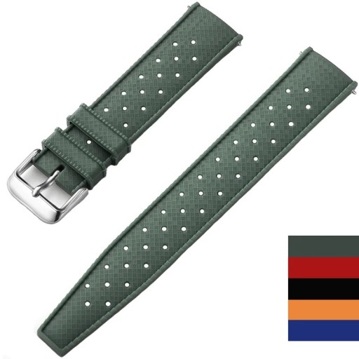 Correa de reloj de 20 mm para Oris Seiko Citizen Correa deportiva de silicona tropical Resistente al agua correa de repuesto para relojes