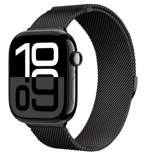 Correa Milán 42 mm 44 mm 45 mm 49 mm para Apple Watch series 1–9 SE SE2 Ultra Correa metálica magnética con ajuste continuo de longitud Diseño elegante en acero