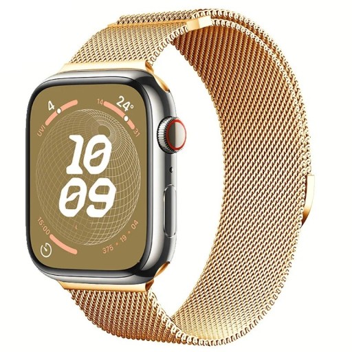 Correa milanesa de 42 mm para Apple Watch Series 10 y 11 Correa magnética de metal con ajuste continuo de longitud Diseño elegante