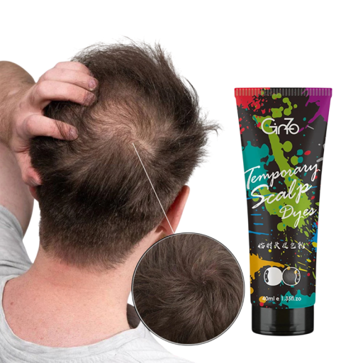 Correcteur capillaire contre la calvitie 40 ml Crème teintante pour zones dégarnies Camouflage temporaire de la calvitie Cosmétique capillaire couvrante Apparence naturelle des cheveux