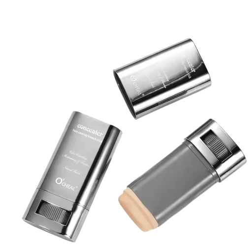 Correcteur crémeux en stick waterproof 30 g avec mécanisme rotatif pour couvrir les pores, les petites taches et les marques d'acné sur le visage