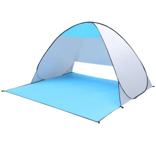 Cort cu deschidere automată 150 × 60 × 120 cm Înălțime 100 cm Cort portabil ușor pentru 1–2 persoane cu podea și husă cu diametrul de 45 cm