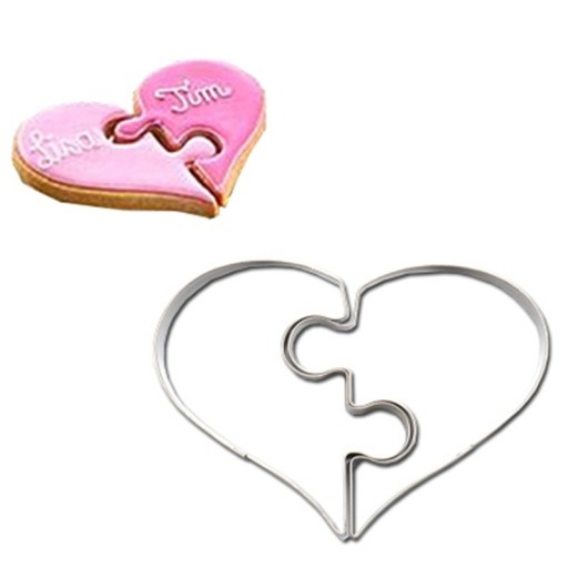 Cortador de galletas con forma de corazón