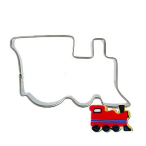 Cortador de galletas con forma de locomotora