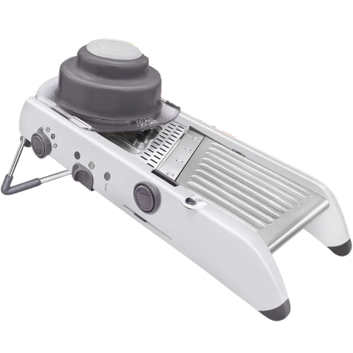 Cortador de verduras ajustable Rallador de acero inoxidable con 18 configuraciones diferentes para diferentes grosores y formas