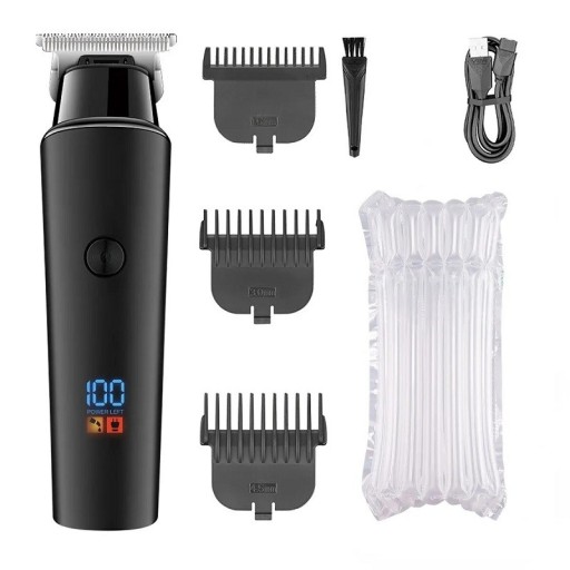 Cortadora de pelo eléctrica profesional Cortadora de pelo inalámbrica con indicador de estado de batería en pantalla LED
