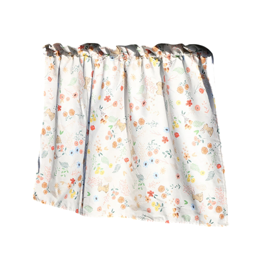 Cortină auto cu ventuze pentru fereastră Cortină din bumbac alb cu model floral Protecție UV pentru copii Obturator de călătorie împotriva soarelui