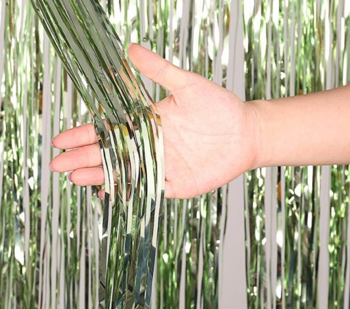 Cortina de fiesta con flecos 2,5 x 1 m