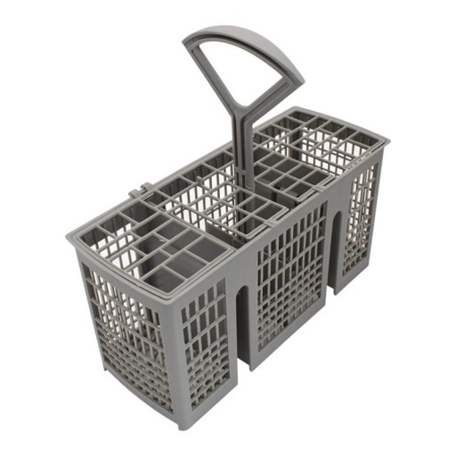 Coș pentru tacâmuri pentru mașina de spălat 22 x 11,5 x 9 cm cu mânere detașabile, universal, suport de rezervă pentru tacâmuri din plastic rezistent