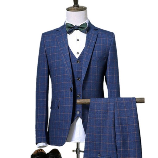 Costume à carreaux pour homme F364