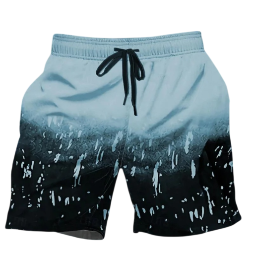 Costume de baie scurte pentru băieți cu șnur, pantaloni curcubeu, din poliester, uscare rapidă, costume de baie de vară pentru plajă și piscină