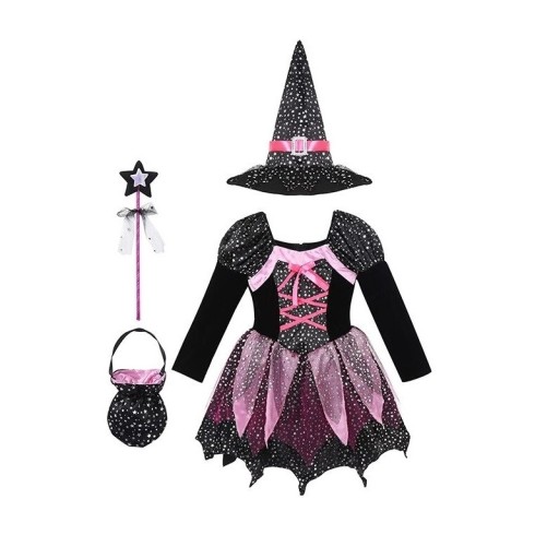 Costume de sorcière pour fille P3871