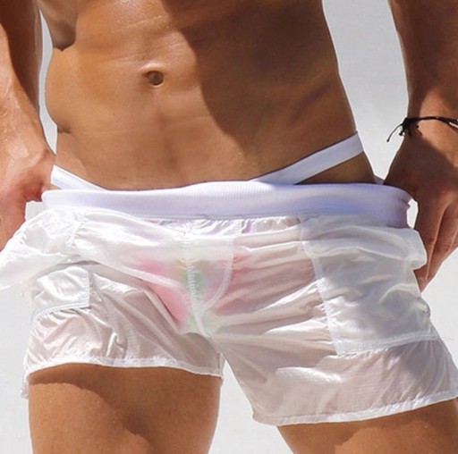 Costumi da bagno da uomo trasparenti