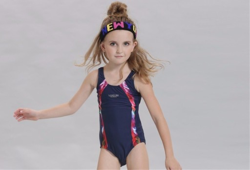 Costumi da bagno interi per ragazze - Blu scuro