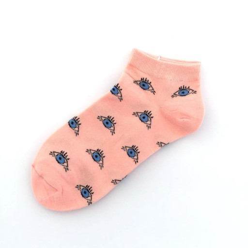 Cotton Ankle Socks with a Cheerful Print for Women and Men Universal Size EU 34 to 44 Comfortable for Everyday Use Pack of 1 Pair