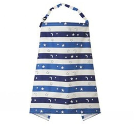 Cotton breastfeeding cover with adjustable strap Privacy for mothers in public Protects baby from wind and sunlight Dimensions 70 x 100 cm