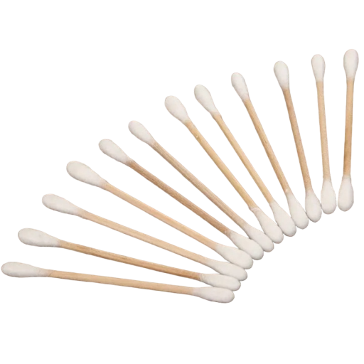 Cotton Wooden Buds Double-Ended Ear Swabs 500 pcs