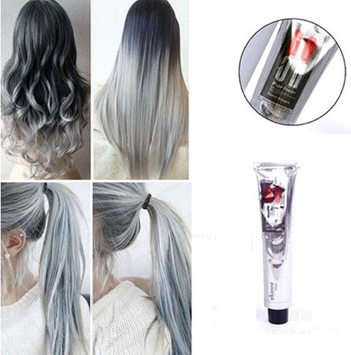 Couleur de cheveux grise