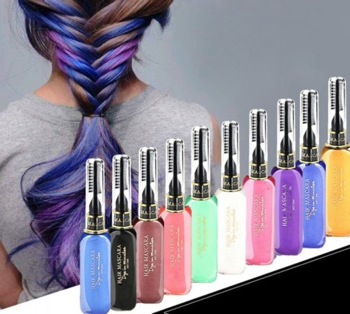 Couleur temporaire pour cheveux