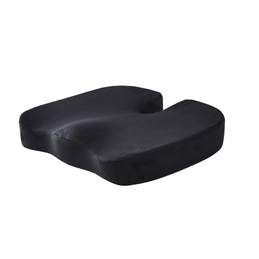 Coussin de siège en mousse à mémoire de forme Coussin de siège en mousse à mémoire de forme Housse en velours Pour le soutien des hanches Coussin de massage 45 x 35 x 7 cm