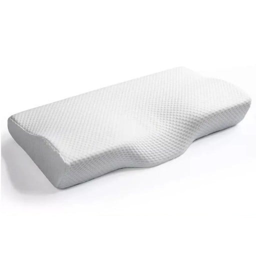Coussin de voyage orthopédique en mousse à mémoire de forme, forme ergonomique, soutien de la colonne cervicale 60x40x11cm