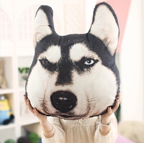 Coussin en coton - chien J479