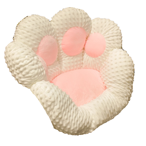Coussin en peluche patte 70 cm T917