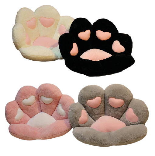 Coussin en peluche patte 70 cm