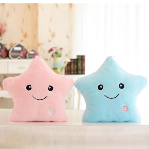 Coussin lumineux en forme d'étoile
