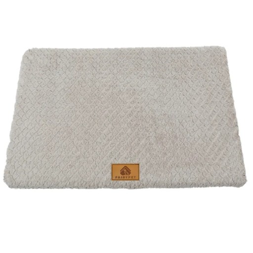 Coussin orthopédique en mousse pour chiens jusqu'à 15 kg 73 x 46 cm Coussin imperméable avec housse amovible en fausse fourrure et fond antidérapant