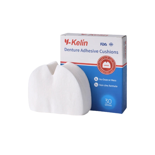Coussins de fixation pour prothèse dentaire supérieure Coussin adhésif pour prothèse dentaire Coussins confortables toute la journée 30 pcs