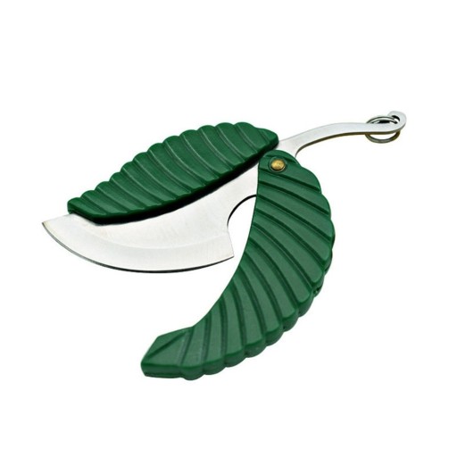 Couteau de poche en forme de feuille