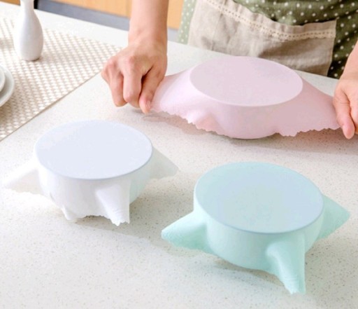 Couvercle en silicone pour aliments