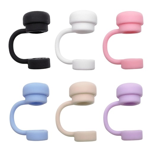 Couvercle en silicone pour paille 12 x 65 x 10 mm Protection de paille Fermeture hygiénique Réutilisable Couvercle de paille de voyage