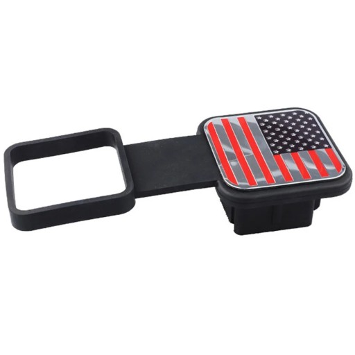 Couvercle étanche pour attelage de remorque 2 pouces TPU protecteur anti-poussière prise carrée motif drapeau américain Couvercle de récepteur durable
