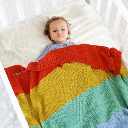 Couverture en tricot pour enfants E463