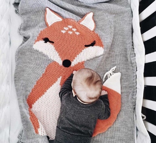 Couverture pour enfant avec renard E504