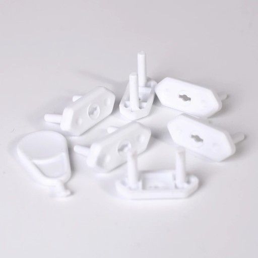 Couvre-prises de protection pour enfants, universel EU/Chili/Brasil, ensemble de 20 pièces, blanc
