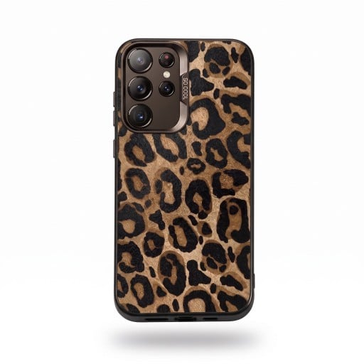 Cover til Samsung Galaxy A36 5G med leopardprint Ultra tynd og holdbar Mat brun baggrund og sorte pletter Kamera beskyttelse Til daglig brug