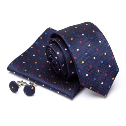 Cravată, batistă și butoni pentru bărbați