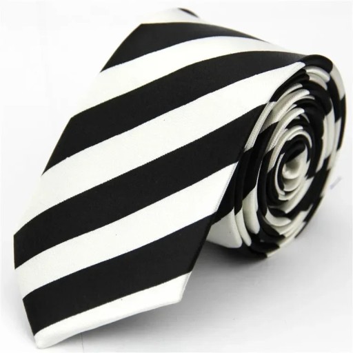 Cravată subțire colorată în dungi 145 x 5 cm Cravată unisex elegantă Cravată îngustă elegantă Accesoriu modern pentru bărbați și femei pentru evenimente sociale și de serviciu