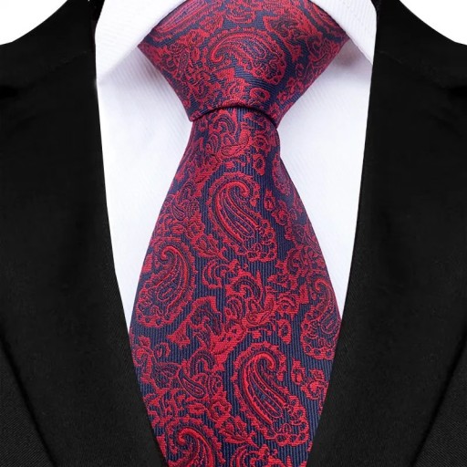 Cravate pour homme avec motif distinctif 145 x 8 cm Accessoire masculin stylé pour les affaires et les événements sociaux Matériau de qualité Cravate