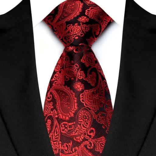 Cravatta da uomo di lusso con motivo floreale Accessorio formale per uomini 145 x 8 cm Cravatta elegante per abito Cravatta da cerimonia in seta