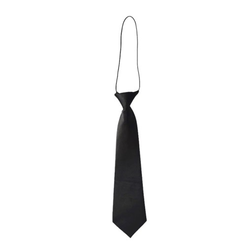 Cravatta semplice per bambini con elastico attorno al collo 27 x 6,5 cm Cravatta formale preannodata per bambini Elegante accessorio