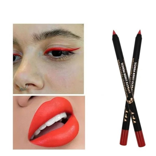 Crayon à yeux et à lèvres longue tenue Crayon eyeliner waterproof Crayon à yeux Crayon à lèvres contour