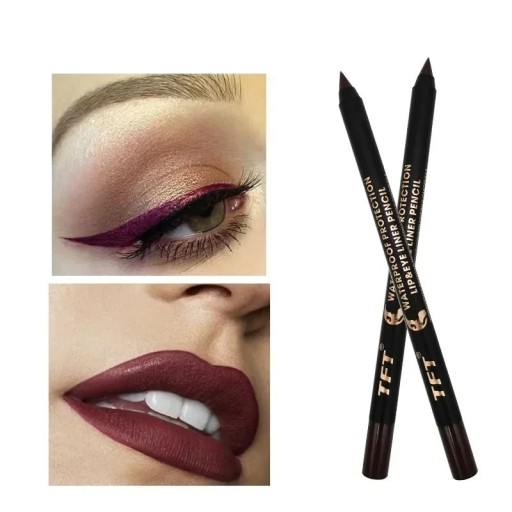 Creion de ochi și buze de lungă durată Creion de ochi rezistent la apă Lip de creion de ochi