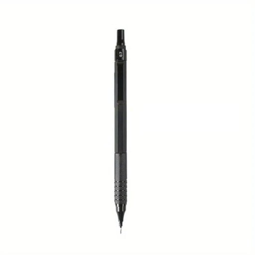 Creion mecanic de 0,7 mm cu corp metalic. Centru de greutate jos pentru scriere și desen fluide. Rechizite de scris și desen pentru școală