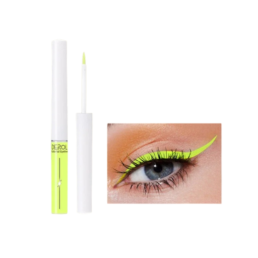 Crema de ochi cu neon, care strălucește sub lumină UV, creion lichid luminos, rezistent la apă, creion de ochi cu neon